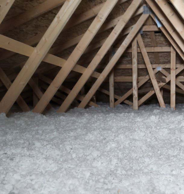 Loosefill Insulation, Attic, House